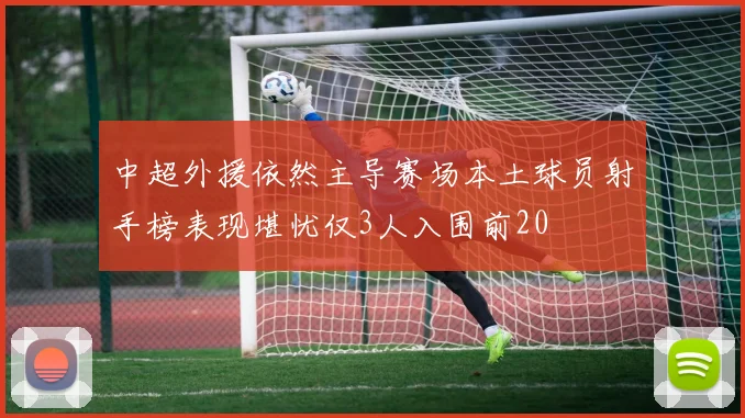 中超外援依然主导赛场本土球员射手榜表现堪忧仅3人入围前20